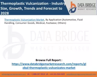 Thermoplastic Vulcanizates Market