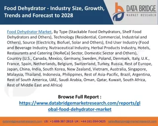 Food Dehydrator Market