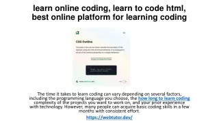 learn online coding, best online platform for learning coding