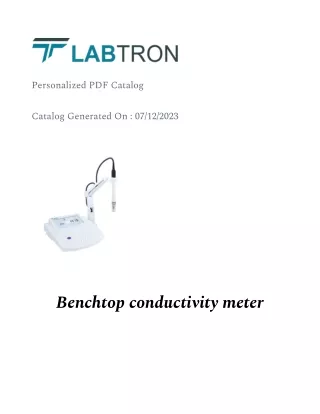 Benchtop conductivity meter