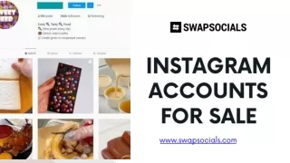 Instagram Accounts for sale - SwapSocials