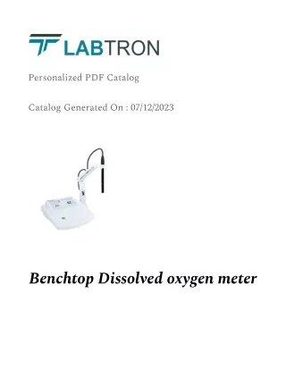 Benchtop Dissolved oxygen meter