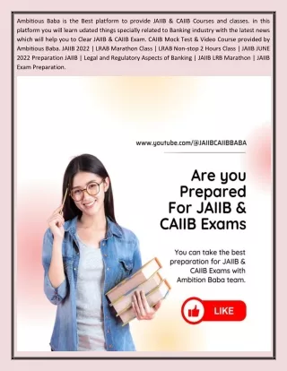 Caiib Video Classes