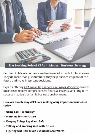 The Evolving Role of CPAs in Modern Business Strategy