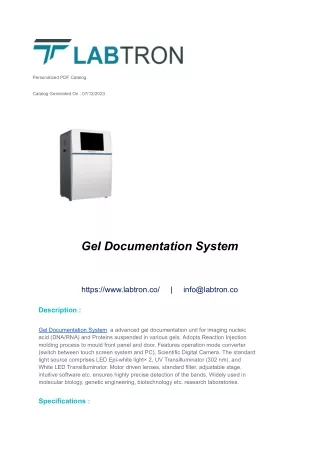 _Gel Documentation System