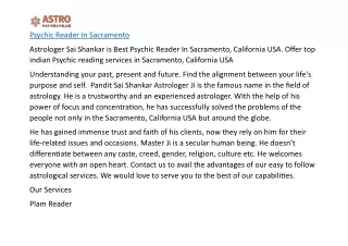 Psychic Reader In Sacramento