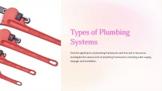 Types of Plumbing Systems