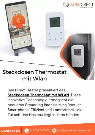 Steckdosen Thermostat mit Wlan