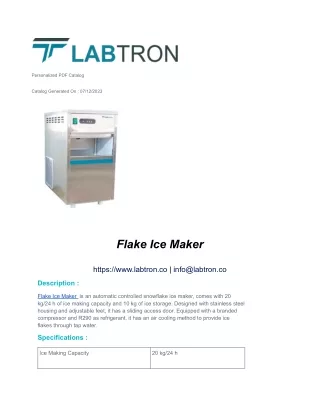 Flake Ice Maker