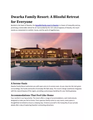 Dwarka Family Resort