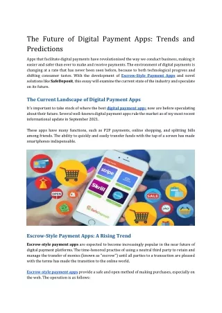 The Future of Digital Payment Apps_ Trends and Predictions