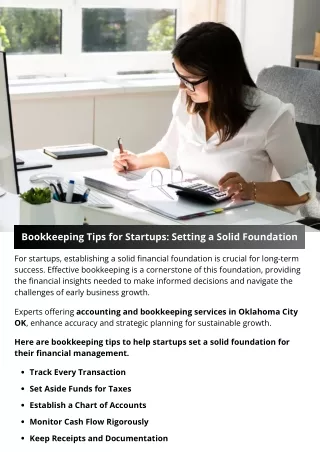 Bookkeeping Tips for Startups: Setting a Solid Foundation