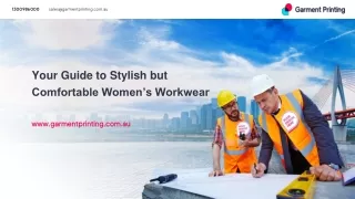 Your Guide to Stylish but Comfortable Women’s Workwear