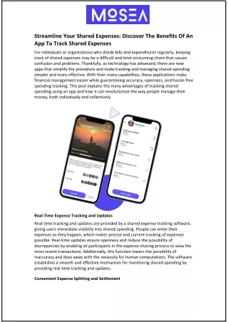 Streamline Your Shared Expenses: Discover The Benefits Of An App To Track Shared