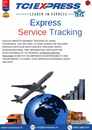 Effortless Express Service Tracking with TCIEXPRESS