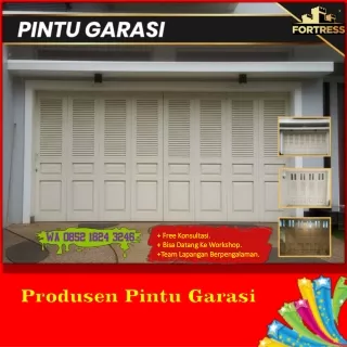 TERBAIK..!! Wa 0852 1824 3246 Pembuat Pintu Garasi Sliding Besi Fortress Untuk Villa Di Cirebon