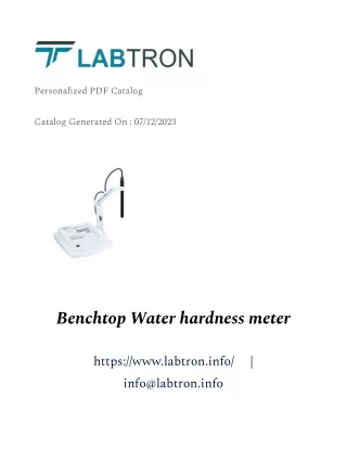 Benchtop Water hardness meter
