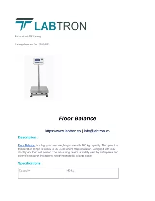 Floor Balance