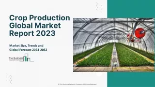 Crop Production Market Analysis, Global Trends, Industry Outlook 2023-2032