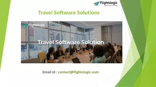 Travel Software Solutions