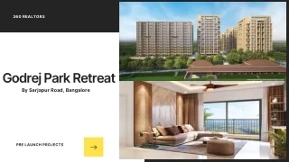 Godrej Park Retreat in Sarjapur Road Bangalore