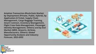 Aviation Transaction Blockchain Market PDF