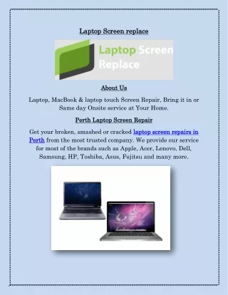 Laptop Screen Repair in Perth