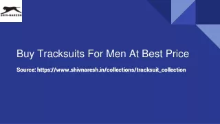 Buy Tracksuits For Men At Best Price