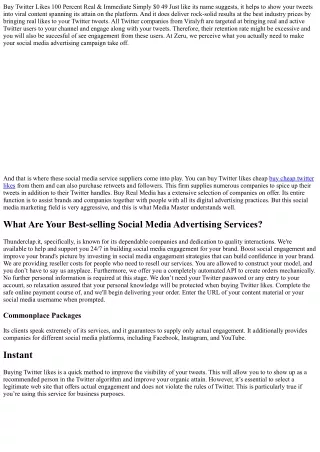 Forget buy cheap twitter likes: 10 Reasons Why You No Longer Need It