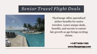 Sky Savings for Seniors: Exclusive Flight Offers by FlyoGarage!