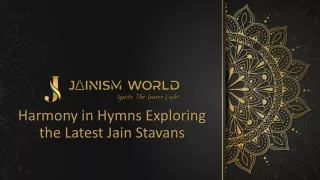 Harmony in Hymns Exploring the Latest Jain Stavans