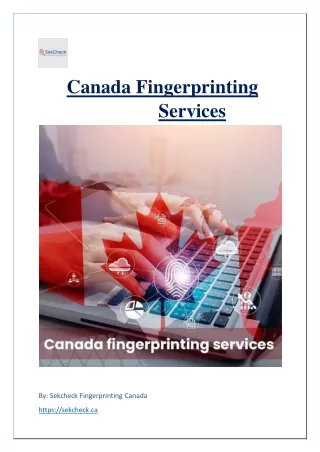 Canada Fingerprinting Services