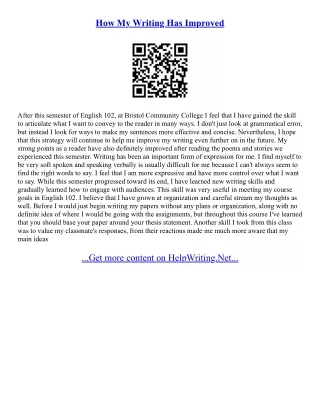 Writing Essay Structure
