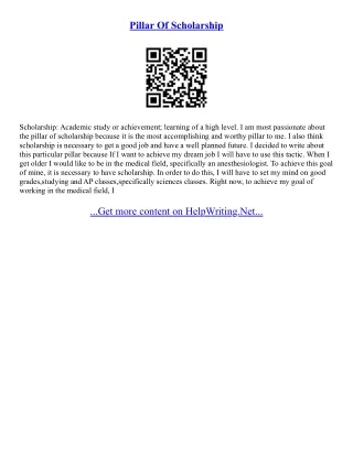 Essays For Scholarships