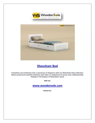 Sheesham Bed