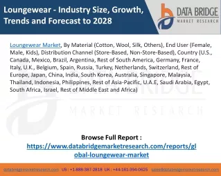 Loungewear Market