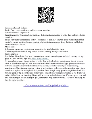 Types Of Persuasive Essays
