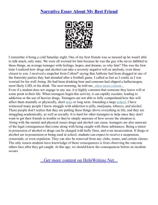 My Best Friend Short Essay