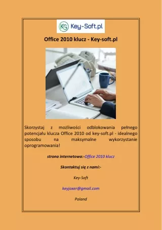 Office 2010 klucz - Key-soft.pl