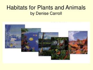 Habitats for Plants and Animals by Denise Carroll