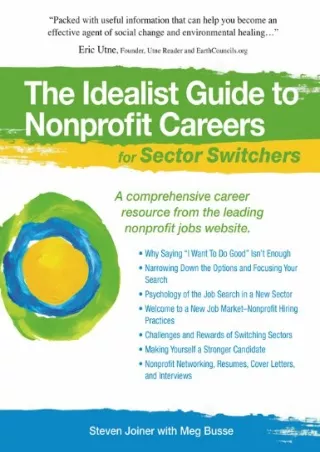 book❤️[READ]✔️ The Idealist Guide to Nonprofit Careers for Sector Switchers (Hundreds of Heads Survival Guides)