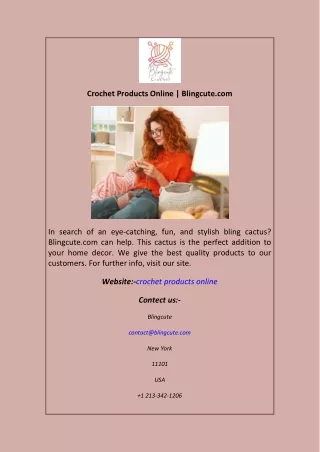 Crochet Products Online  Blingcute.com