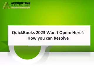 How To Eliminate QuickBooks Desktop won’t open