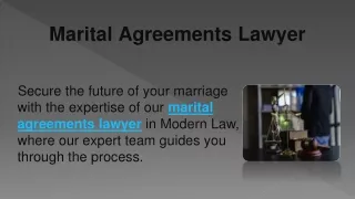 Marital Agreements Lawyer