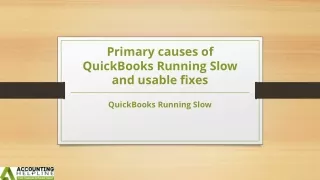 How to overcome QuickBooks Running Slow in no time