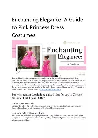 Enchanting Elegance  A Guide to Pink Princess Dress Costumes.docx
