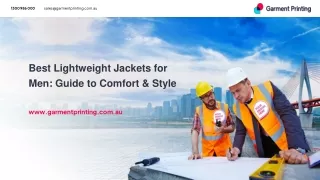 Best Lightweight Jackets for Men_ Guide to Comfort & Style