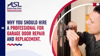 Why You Should Hire a Professional for Garage Door Repair and Replacement