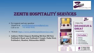 Service apartments in Bandra |  Zenith Hospitality services