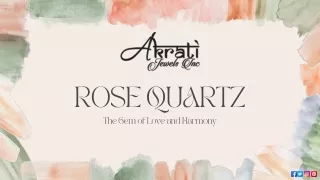 Rose Quartz AJ PDF